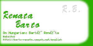 renata barto business card